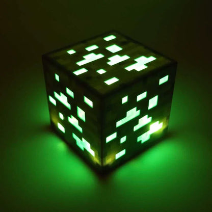 Lámpara de Bloques Estilo Minecraft – Ilumina tu Mundo Pixelado