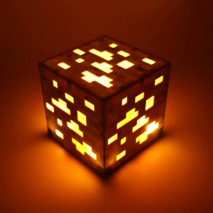 Lámpara de Bloques Estilo Minecraft – Ilumina tu Mundo Pixelado