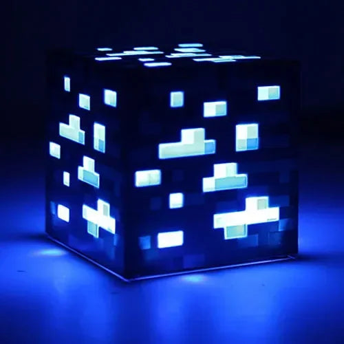 Lámpara de Bloques Estilo Minecraft – Ilumina tu Mundo Pixelado